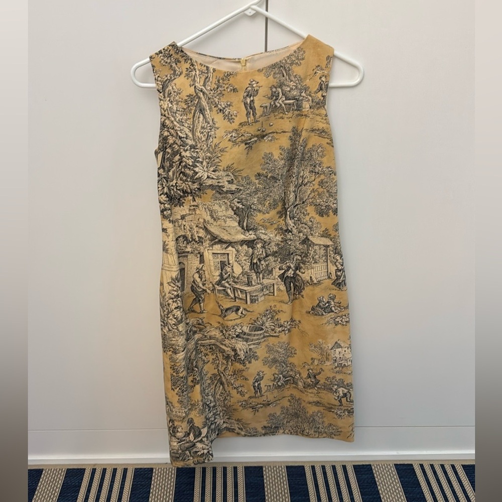 J. McLaughlin toile dress small excellent condition!